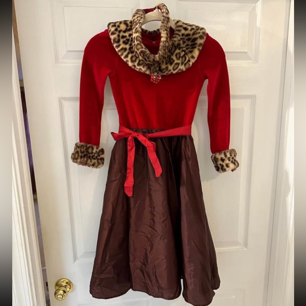 American Girl Chocolate Cherry dress size 7
